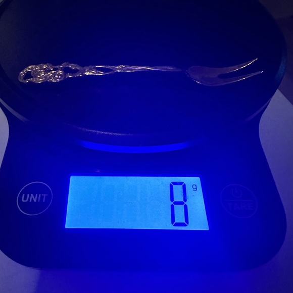 VINTAGE STAMPED NILS JOHAN E.R.NS. ALP. ORNATE COCKTAIL FORK - Picture 16 of 16